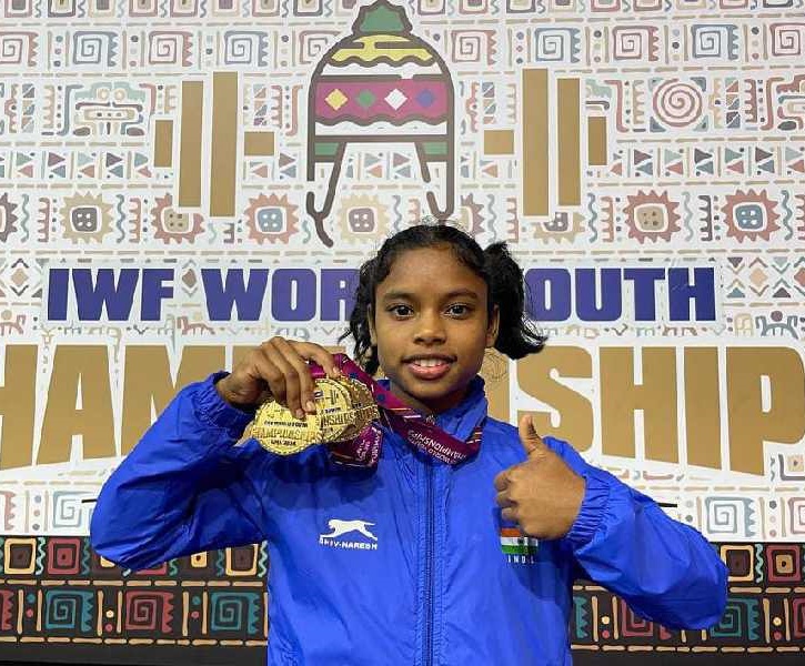 Preetismita Bhoi Shatters Clean and Jerk World Record, Secures Gold at World Youth Championships